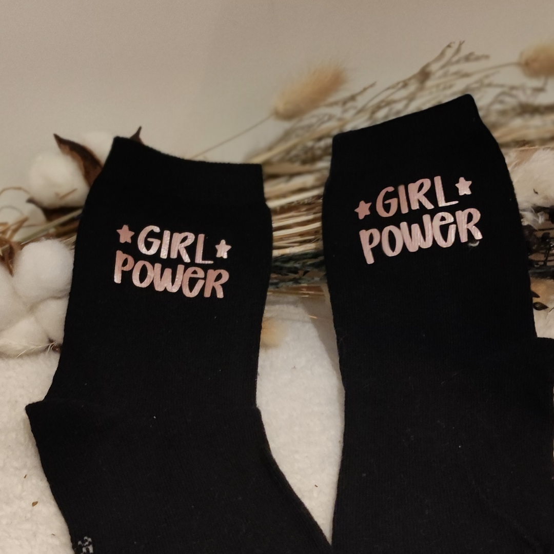 Chaussettes personnalisées Girl Power LOZCREA