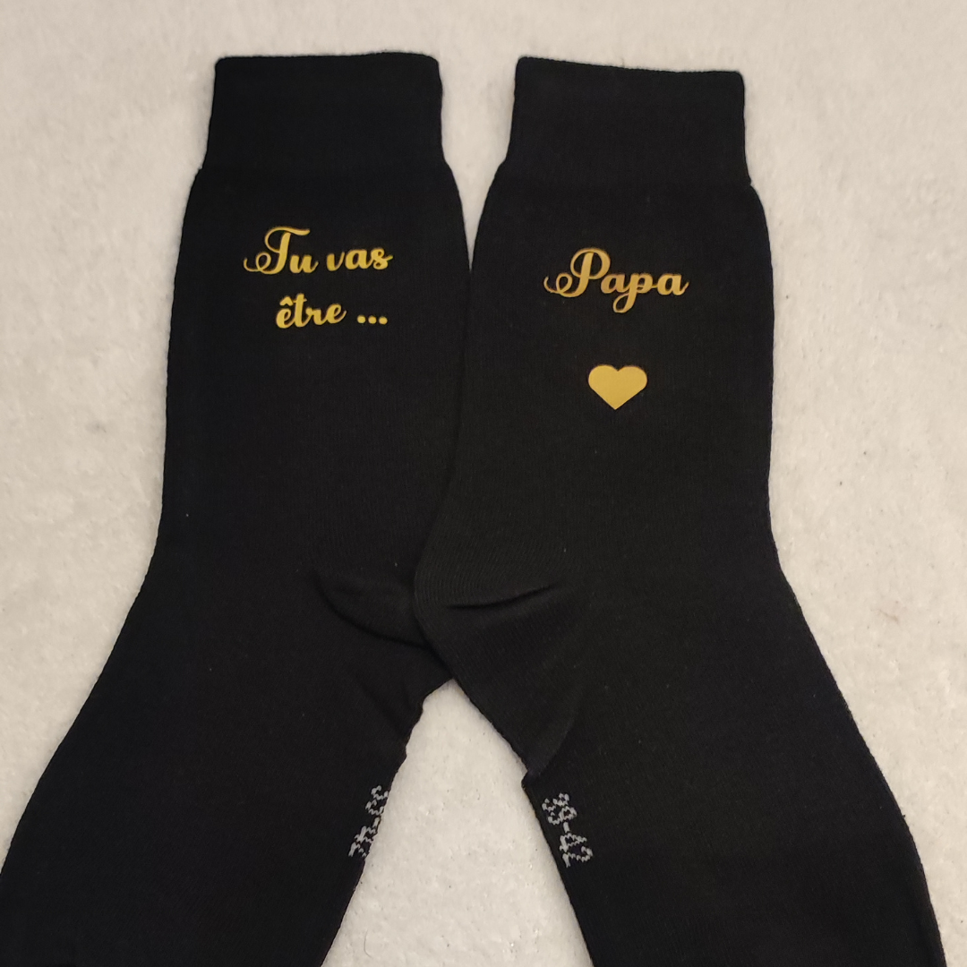 chaussettes annonce grossesse papa lozcrea