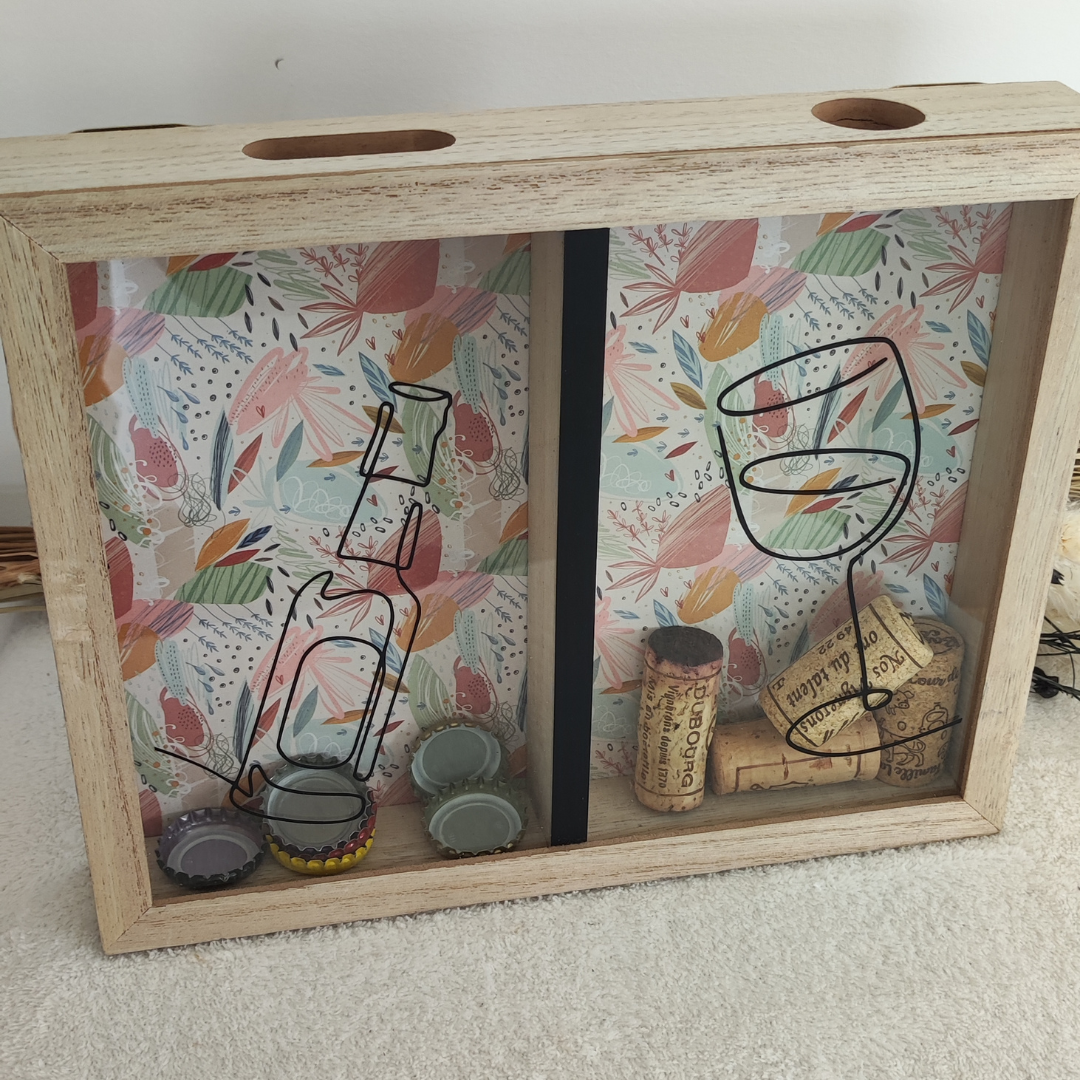 Cadre biere vin capsule bouchon LOZCREA