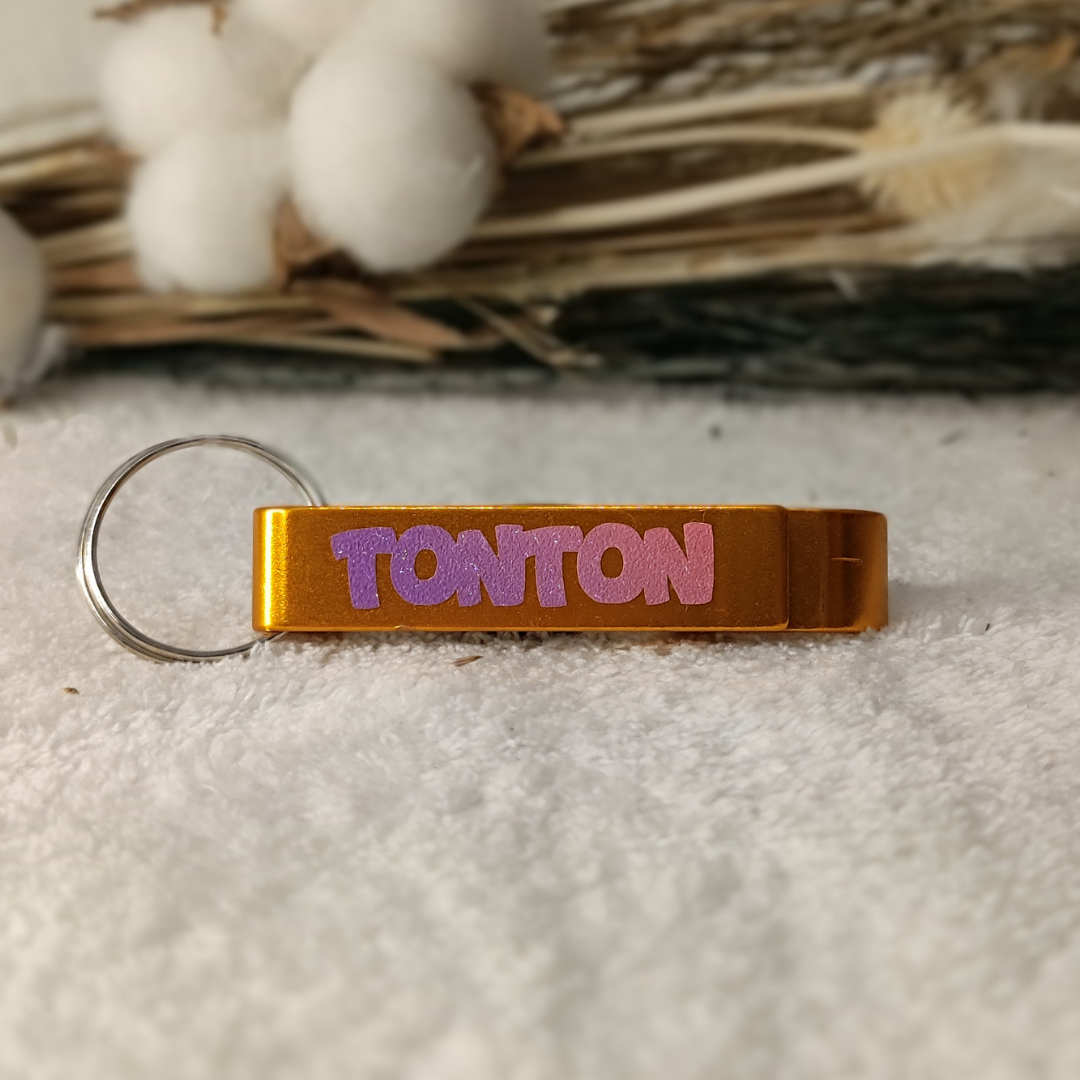 porte cles decapsuleur personnalise LOZCREA